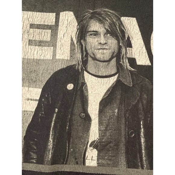 Vintage 2002 Kurt Cobain Teenage End of Music T Shirt Men's L Grunge Music Tee - Picture 10 of 10